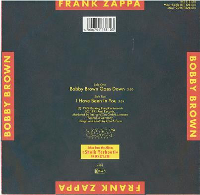 Frank Zappa : Bobby Brown (7", Single, RE)