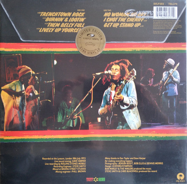 Bob Marley & The Wailers : Live! (LP, Album, Ltd, RE, 180)