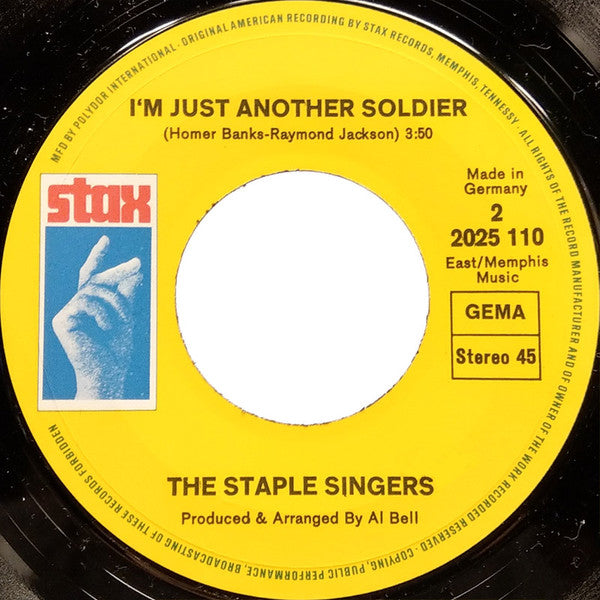 The Staple Singers : I'll Take You There (7", Single)