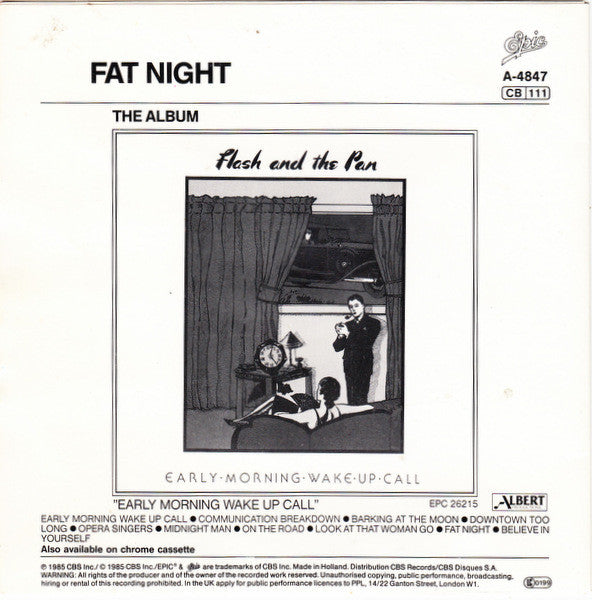 Flash And The Pan* : Midnight Man (7", Single)