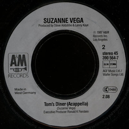 DNA Featuring Suzanne Vega : Tom's Diner (7", Single)