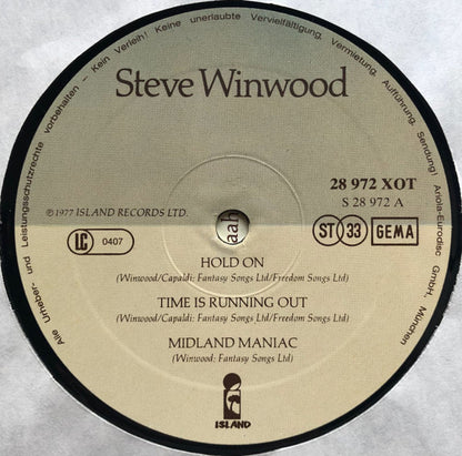 Steve Winwood : Steve Winwood (LP, Album)