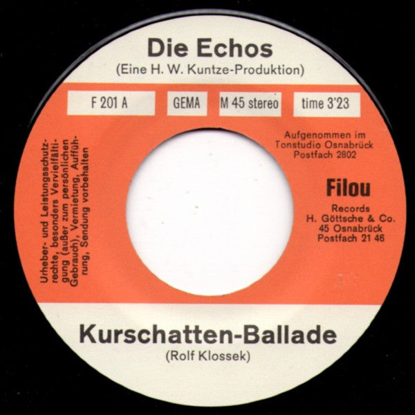 Die Echos : Kurschatten-Ballade (7", Single)