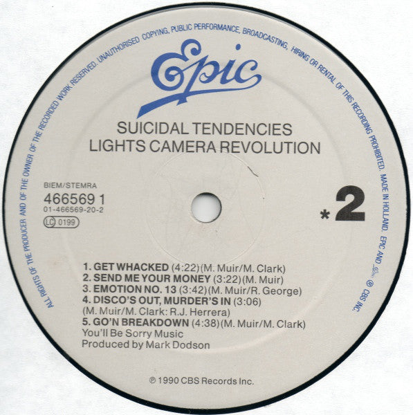 Suicidal Tendencies : Lights... Camera... Revolution (LP, Album)