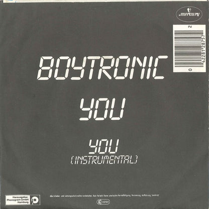 Boytronic : You (7", Single)