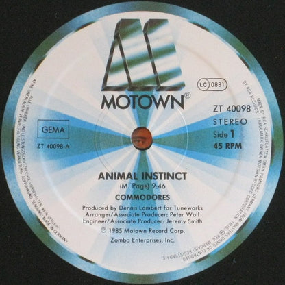 Commodores : Animal Instinct (12", Maxi)