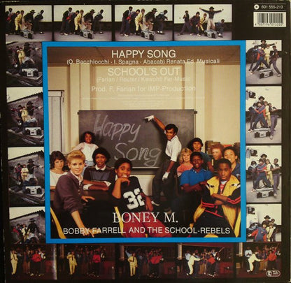 Boney M. And Bobby Farrell With The School-Rebels* : Happy Song (Clubmix) (12", Maxi)