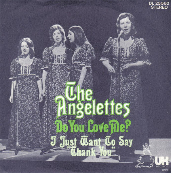 The Angelettes : Do You Love Me ? (7", Single)