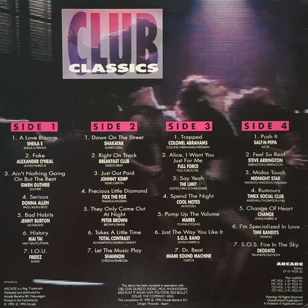 Various : Club Classics (2xLP, Comp)