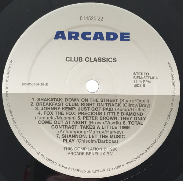 Various : Club Classics (2xLP, Comp)