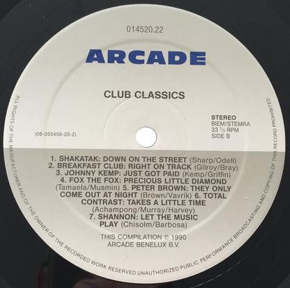 Various : Club Classics (2xLP, Comp)