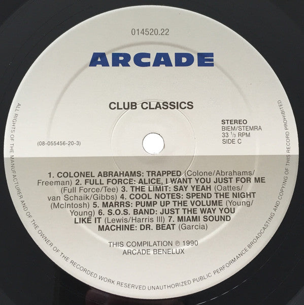 Various : Club Classics (2xLP, Comp)