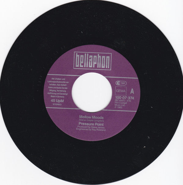 Pressure Point : Mellow Moods / I Need Your Love (7", Single)