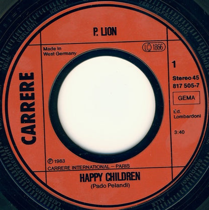 P. Lion : Happy Children (7", Single)