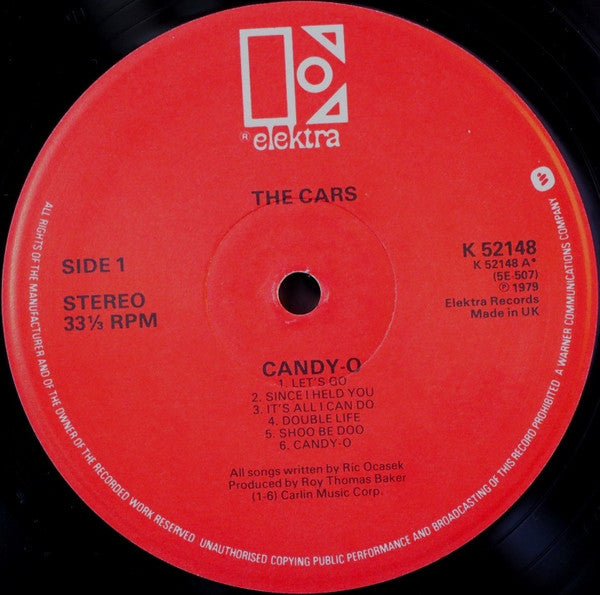 The Cars : Candy-O (LP, Album)