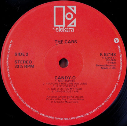 The Cars : Candy-O (LP, Album)