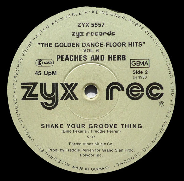 Visage / Peaches & Herb : Fade To Grey / Shake Your Groove Thing (12", Maxi)