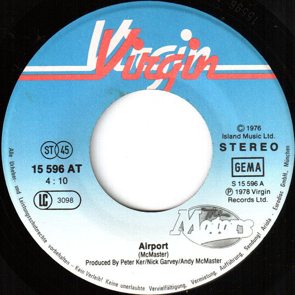 The Motors : Airport (7", Single)