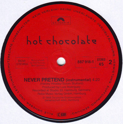 Hot Chocolate : Never Pretend (12", Maxi)