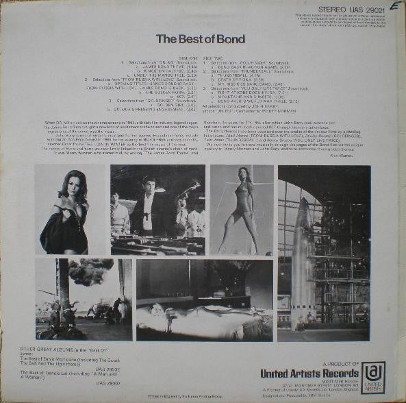 Various : The Best Of Bond - The Original Soundtrack Themes (LP, Comp, RE)