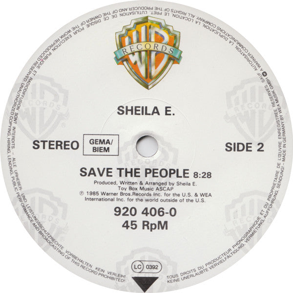 Sheila E. : A Love Bizarre (12", Single)