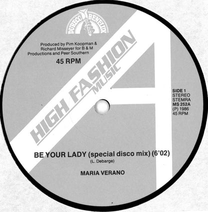 Maria Verano : Be Your Lady (12")