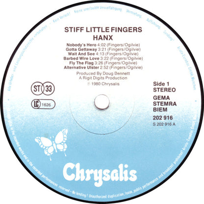 Stiff Little Fingers : Hanx! (LP, Album, RE)