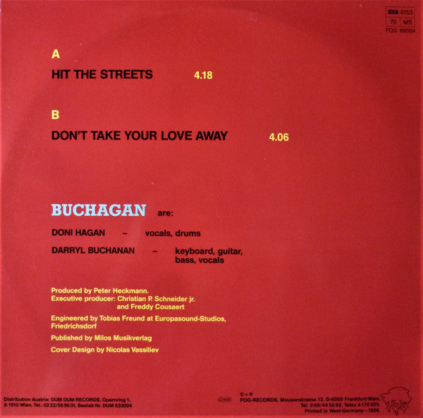 Buchagan : Hit The Streets (12")