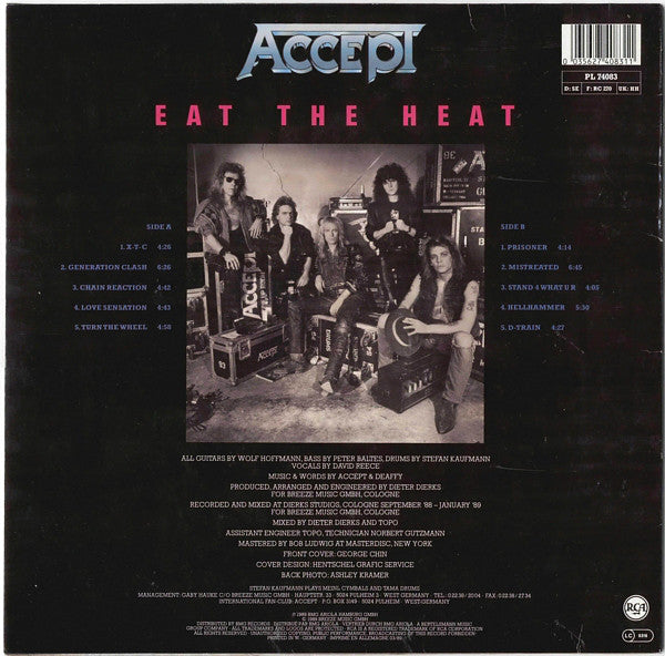 Accept : Eat The Heat (LP, Album)