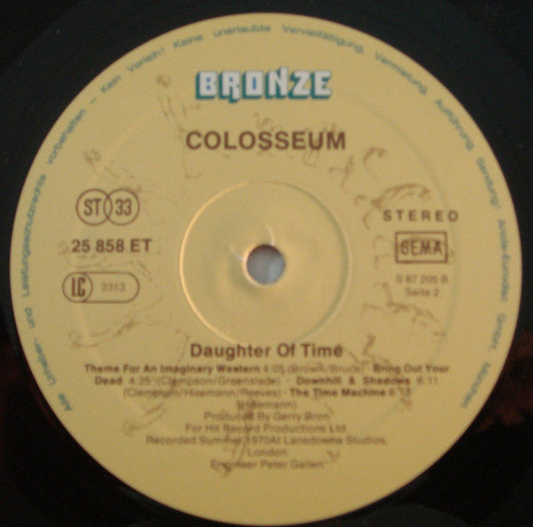 Colosseum : Daughter Of Time (LP, Album, RE)