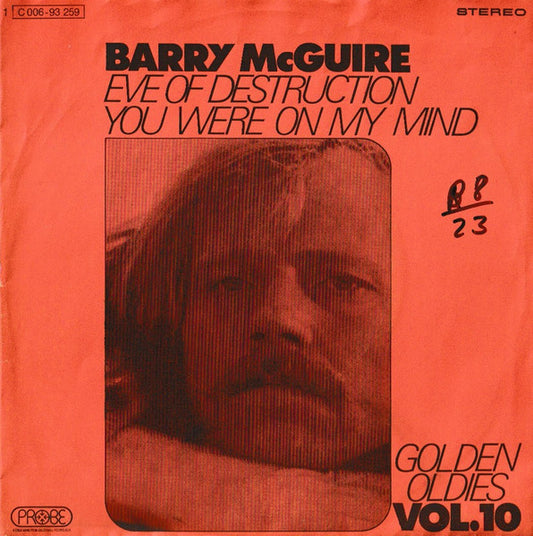 Barry McGuire : Eve Of Destruction / You Were On My Mind (7", Single, Cli)