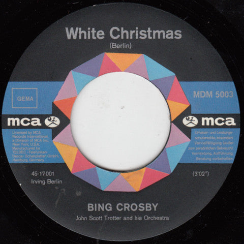 Bing Crosby : White Christmas (7", Single)