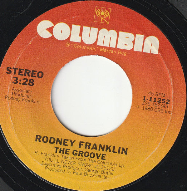 Rodney Franklin : The Groove (7", Single)