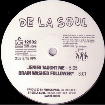 De La Soul : Me Myself And I (12", Single)