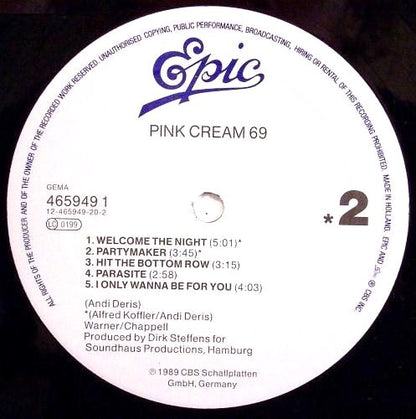 Pink Cream 69 : Pink Cream 69 (LP, Album)