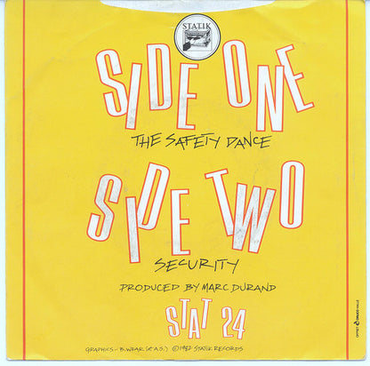 Men Without Hats : The Safety Dance (7")