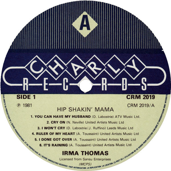 Irma Thomas : Hip Shakin' Mama (LP, Album, RE)