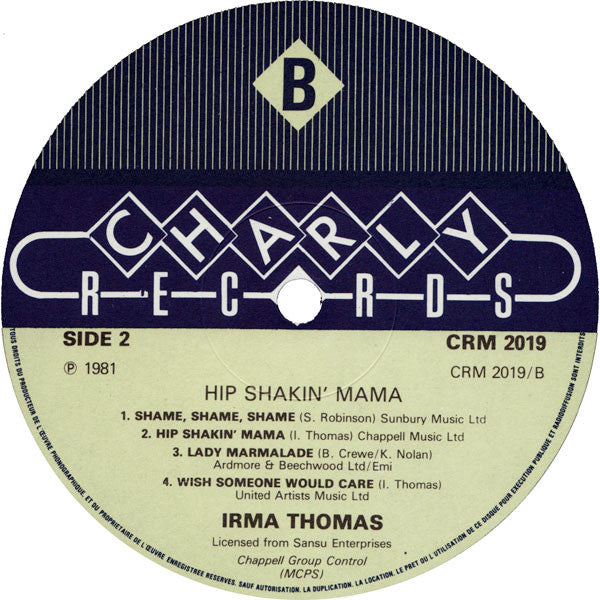 Irma Thomas : Hip Shakin' Mama (LP, Album, RE)