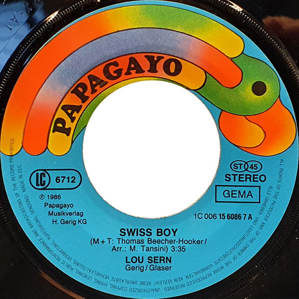 Lou Sern : Swiss Boy (7", Single)