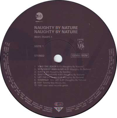 Naughty By Nature : Naughty By Nature (LP, Album)