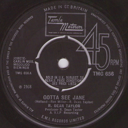 R. Dean Taylor : Gotta See Jane (7", Single, Pus)