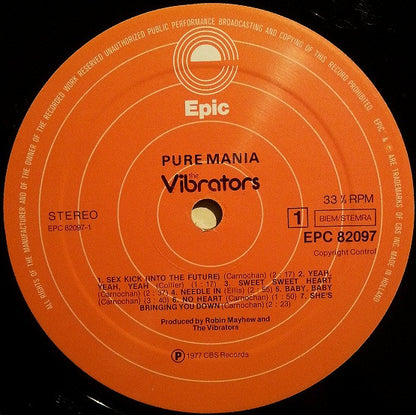 The Vibrators : Pure Mania (LP, Album)