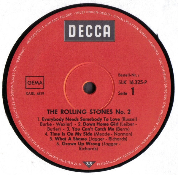 The Rolling Stones : No. 2 (LP, Album, RP)