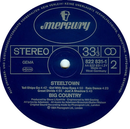 Big Country : Steeltown (LP, Album)