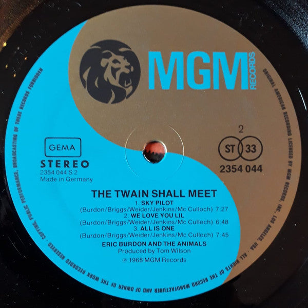 Eric Burdon & The Animals : The Twain Shall Meet (LP, Album, RE)