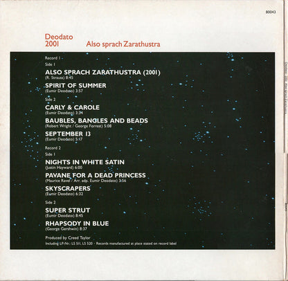 Deodato* : 2001 Also Sprach Zarathustra (Deodato Vol. 1 / Deodato Vol. 2) (2xLP, Comp)