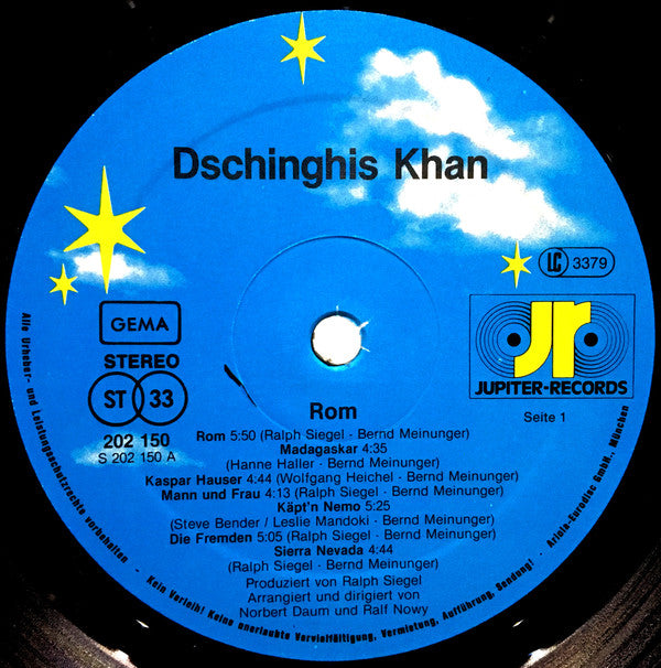 Dschinghis Khan : Rom (LP, Album, Gat)