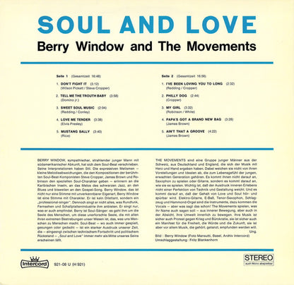 Berry Window And The Movements : Soul & Love (LP, Album)