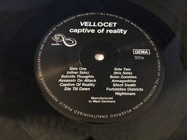 Vellocet (2) : Captive Of Reality (LP, Album)