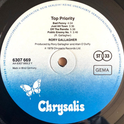 Rory Gallagher : Top Priority (LP, Album)